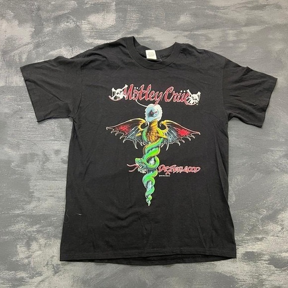 Vintage Other - Vintage Motley Crue Shirt Mens XL Black 1989‎ Tour